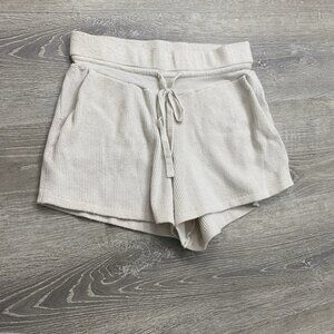 FLX Wander Shorts Pull on size Large Heathered Cream Ivory 30x4